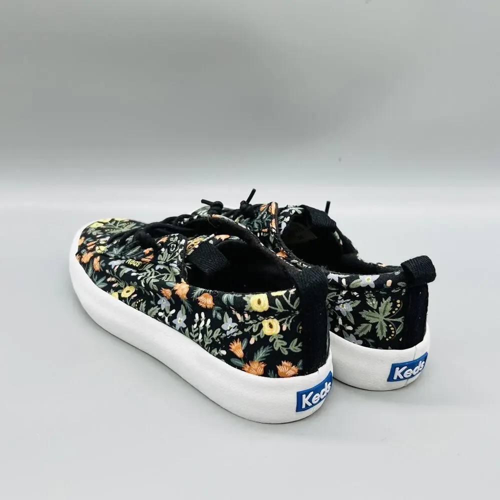 Keds Rifle Paper Co Shoes Womens 5 Multicolor Canvas Floral Platform Sneakers